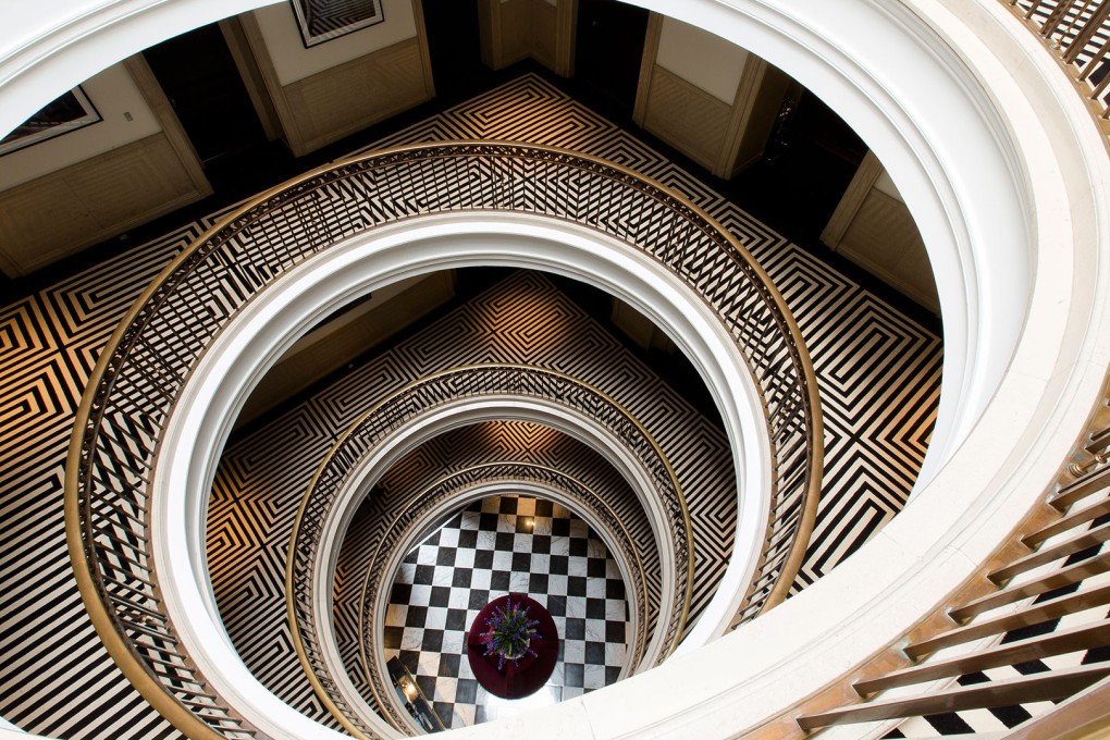 The circular stairwell in The Edinburgh Grand, in Scotland. Picture: The Edinburgh Grand