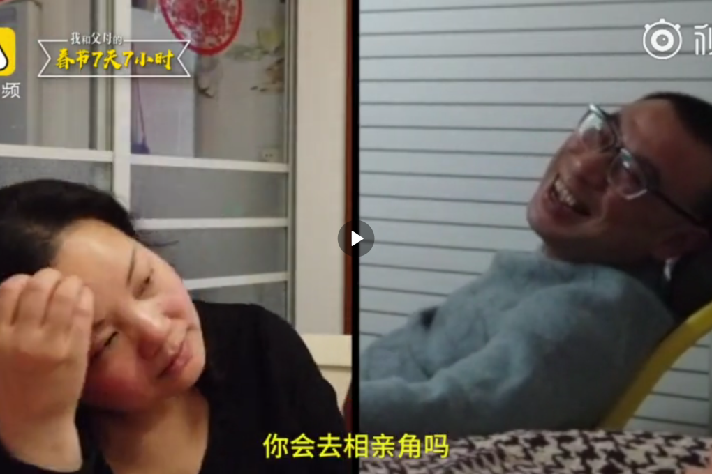 A video showing a Chinese father supporting his daughter’s choice to be single won praise online. Photo: Weibo