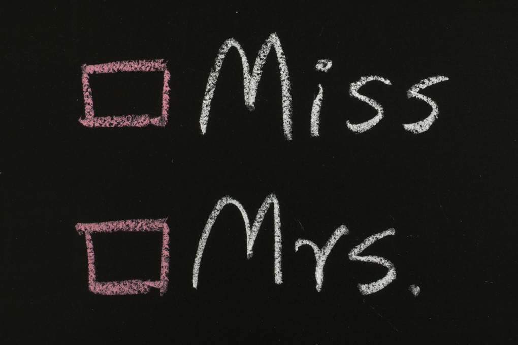 Why are men known by one honorific, but women are required to choose from several that indicate their marital status? Picture: Shutterstock