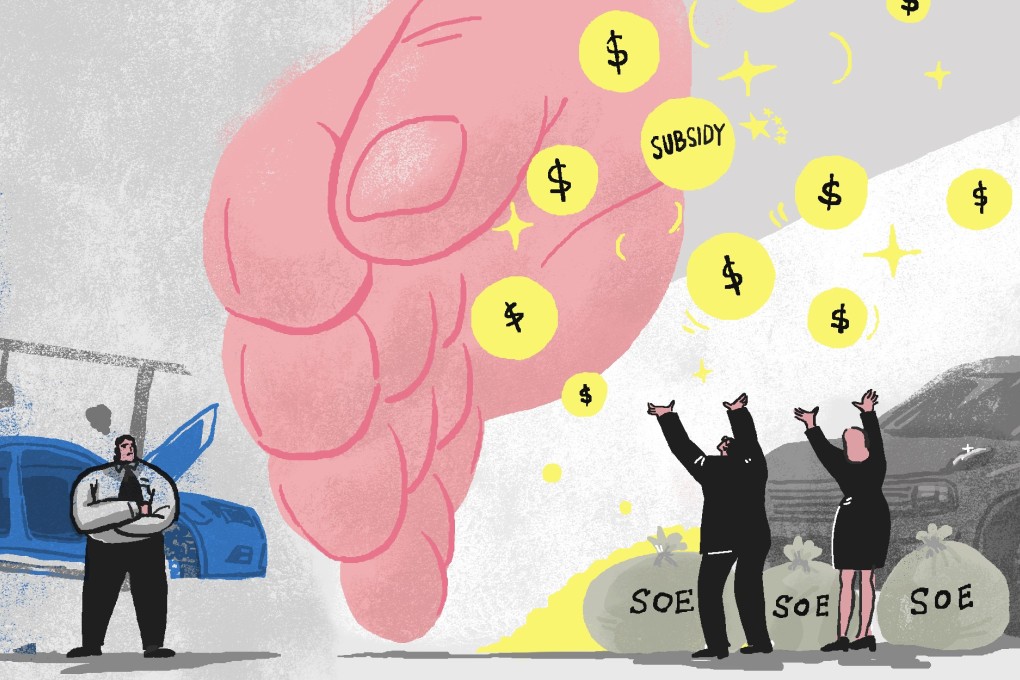 China’s electric carmakers have been heavily subsidised to encourage alternatives to pollution-producing petrol vehicles.