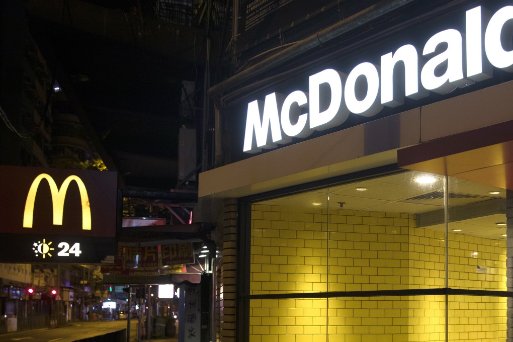 A man was attacked in a 24-hour McDonald’s in Hong Kong on Thursday morning. Photo: Sam Tsang