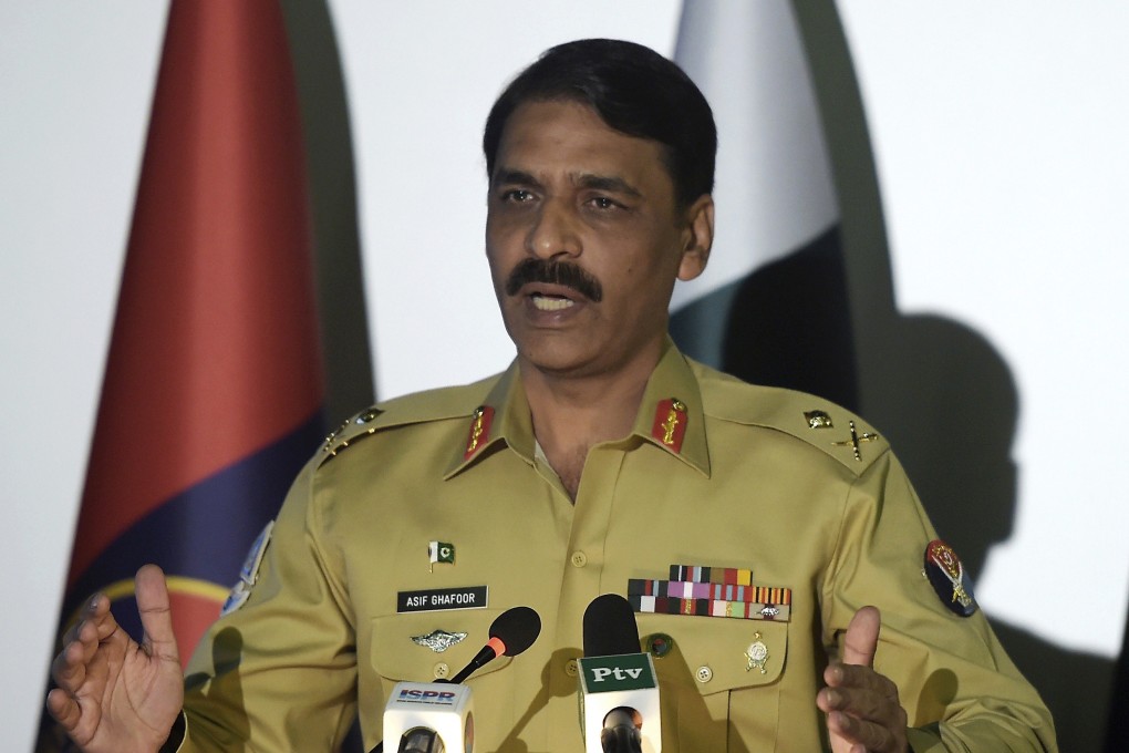 Pakistani army spokesman Major General Asif Ghafoor said he hoped India “will not mess up with us”, amid tensions in Kashmir. Photo: AP