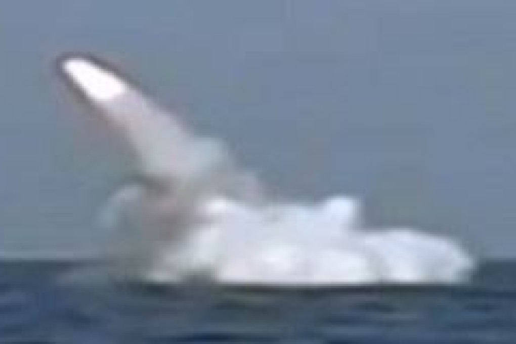 Iranian media said the ‘anti-ship cruise missile’ was launched from a Ghadir-class submarine. Photo: Tasnim News Agency