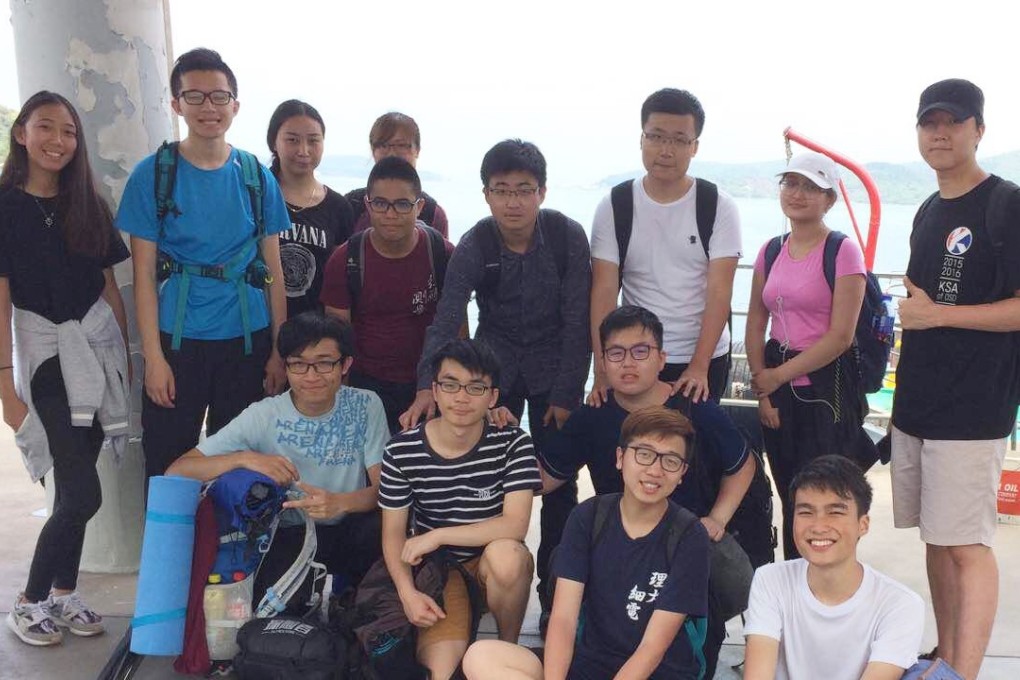 Madina Kaliyeva, second from right) on the Polytechnic University activity at Ham Tin Wan, Sai Kung. Photo: Handout