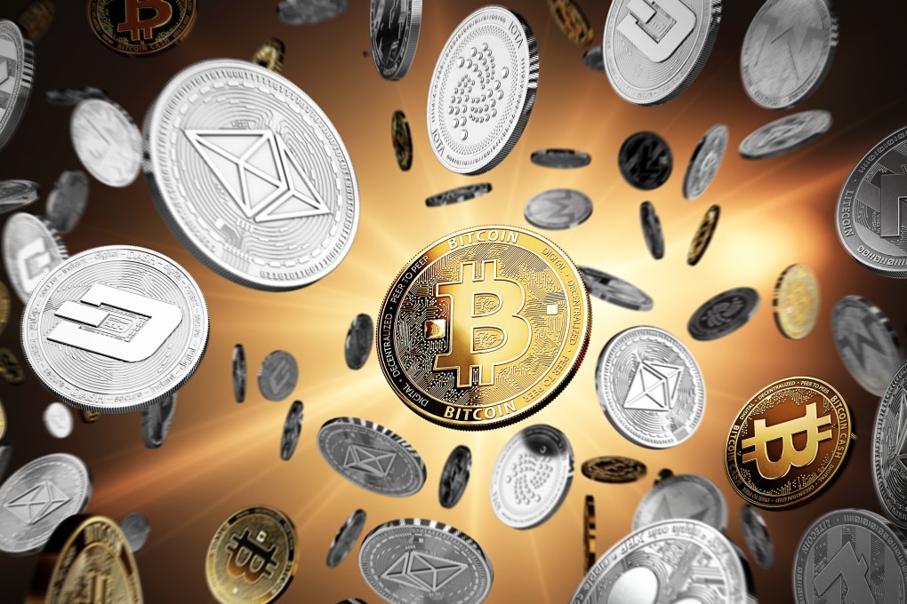 Flying virtual coins in a 3D illustration. Credit: Shutterstock