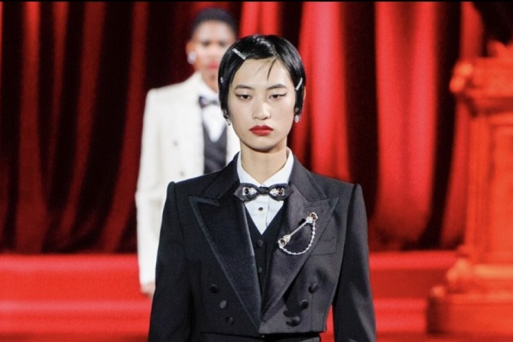 A model at the Dolce & Gabbana fall/winter 2019 show, held in Milan, Italy, on Sunday. Photo: Handout