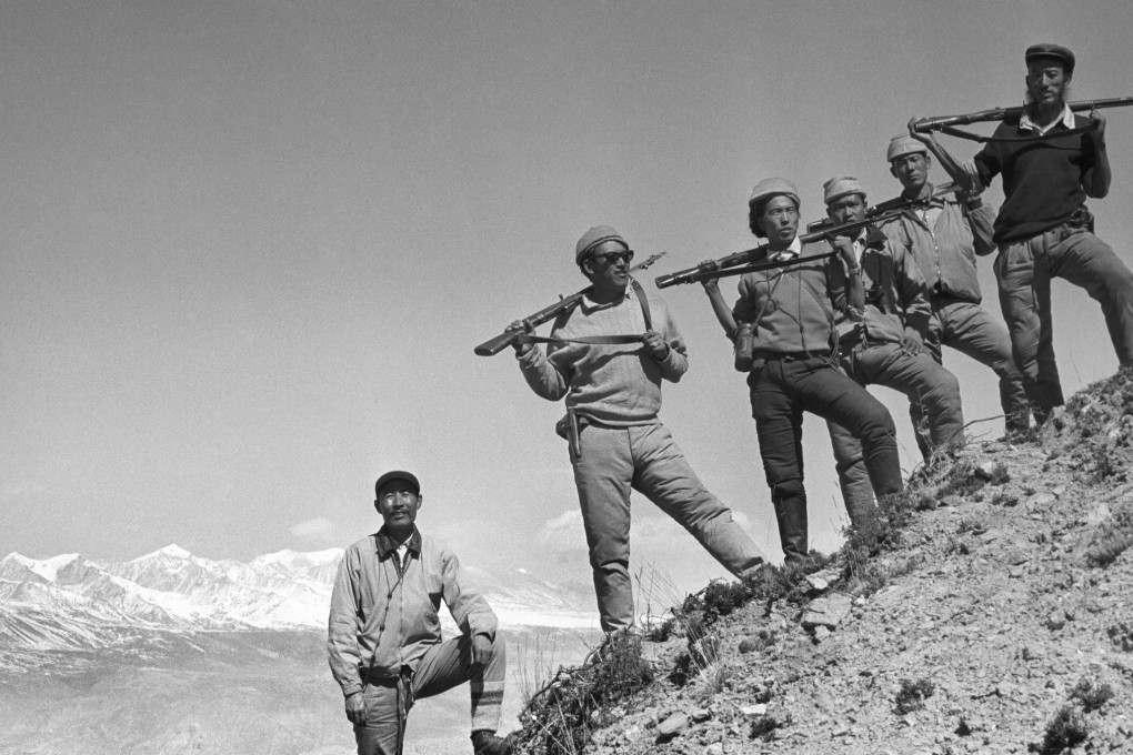 A still from the 1998 documentary The Shadow Circus: The CIA in Tibet, directed by Tenzing Sonam and Ritu Sarin.