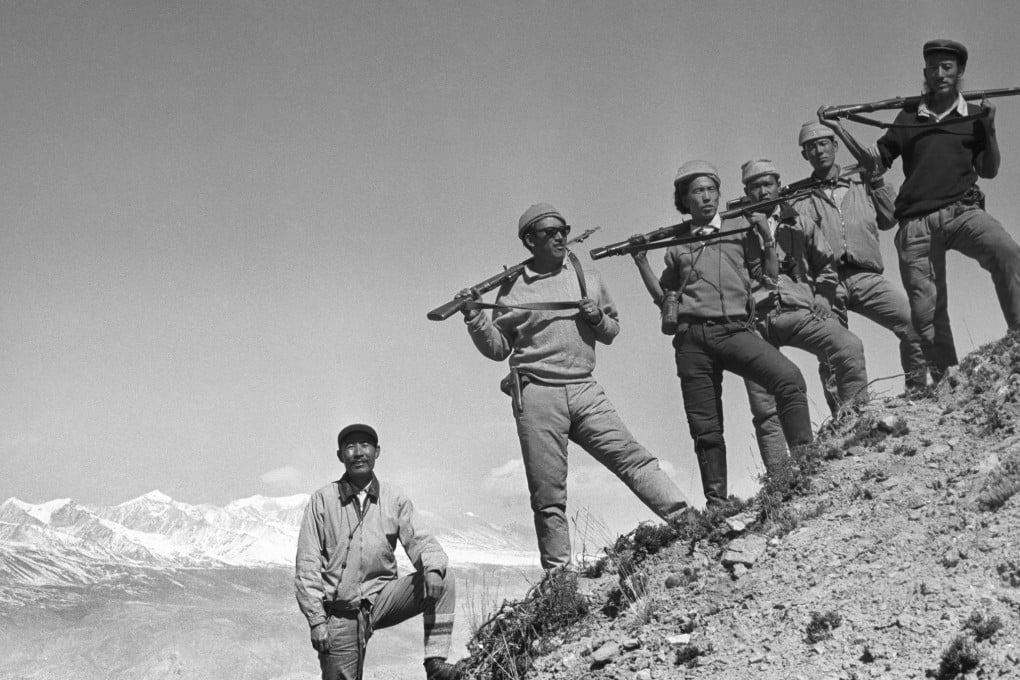 A still from the 1998 documentary The Shadow Circus: The CIA in Tibet, directed by Tenzing Sonam and Ritu Sarin.