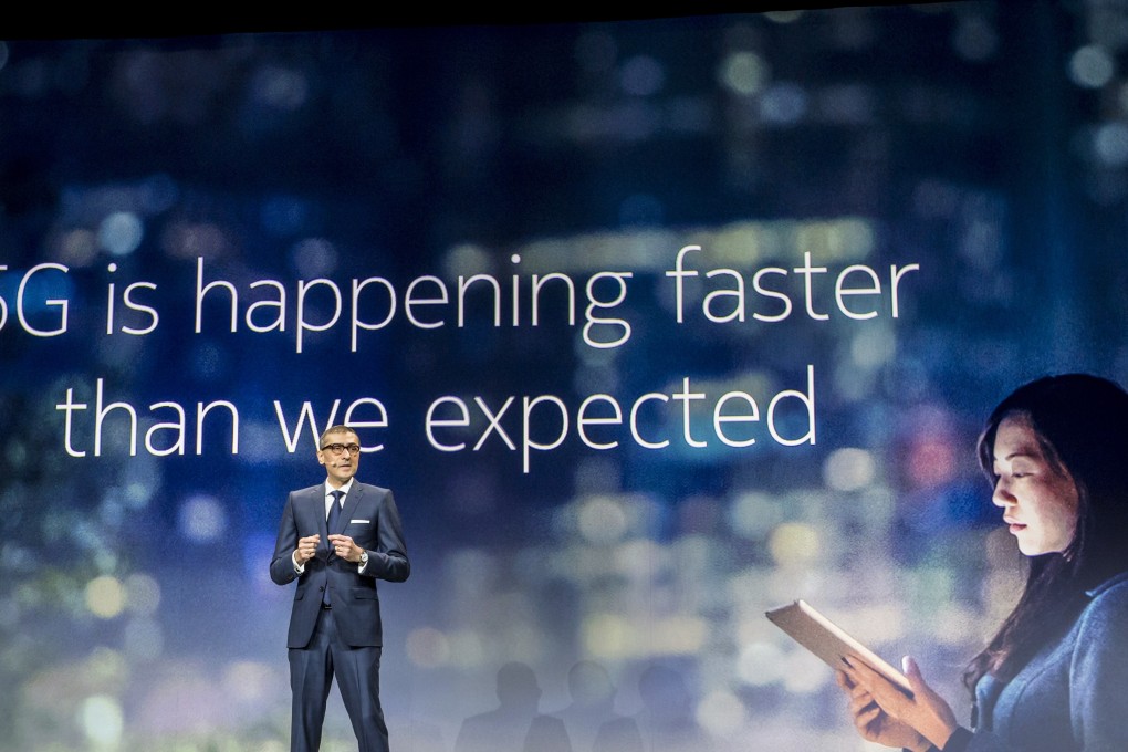 Rajeev Suri, president and chief executive officer of Nokia Oyj, speaks during a special event ahead of the Mobile World Congress (MWC) in Barcelona, Spain, on Sunday, February 25, 2018. Photo: Angel Garcia/Bloomberg