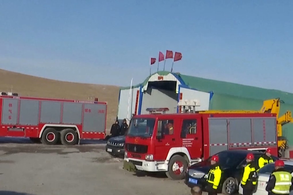 The accident happened on Saturday in a tunnel at the mine. Photo: Weibo