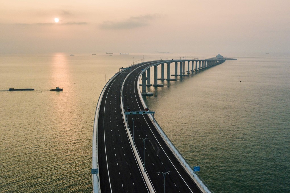 It amounted to dereliction of duty when the government allowed a contractor to submit retrospectively thousands of safety inspection forms for a connecting road at the Hong Kong-Zhuhai-Macau Bridge. Photo: AFP