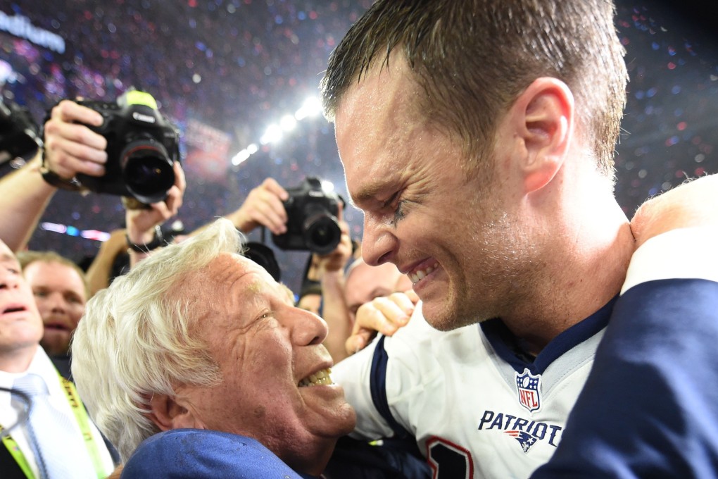 New England Patriots owner Robert Kraft, whose team won the Super Bowl earlier this month, denies charges of soliciting prostitution. Photo: AFP