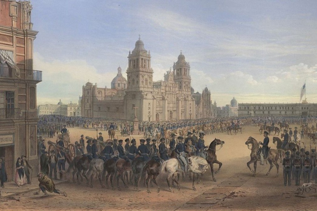 An illustration from the Mexican-American war. As author Daniel Immerwahr notes, with US forces occupying Mexico City, Washington chose to annex only northern Mexico rather than its populous south.