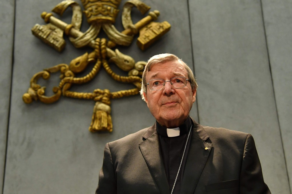 Cardinal George Pell makes a statement at the Holy See Press Office, Vatican city on June 29, 2017 after being charged with sex offences in a case that has rocked the church. Photo: AFP