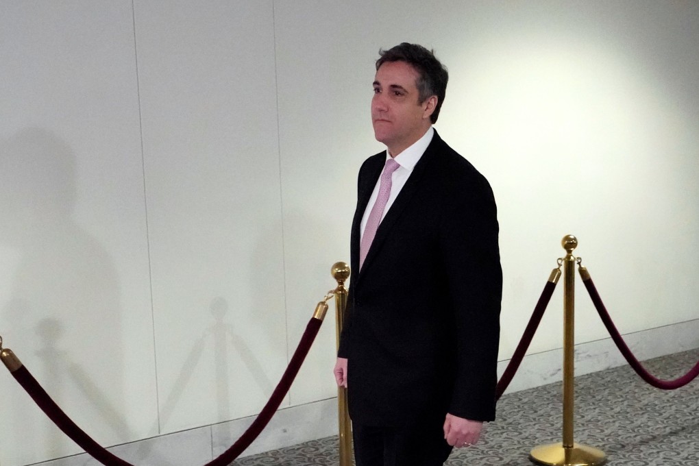 Donald Trump’s former personal lawyer Michael Cohen arrives to testify behind closed doors before the Senate Intelligence Committee in Washington on Tuesday. Photo: Reuters