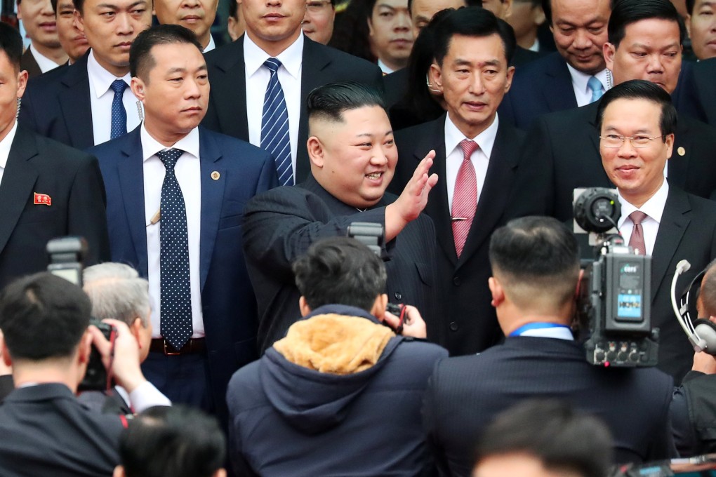 North Korean leader Kim Jong-un arrives at the Dong Dang railway station in Vietnam at the border with China. Photo: Reuters