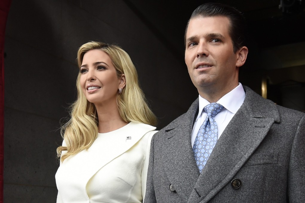 Michael Cohen’s comments about the people in US President Donald Trump’s circle are likely to draw further scrutiny from lawmakers, including his children Donald Trump Jnr (right), Ivanka Trump (left), and Eric Trump. File photo: AFP