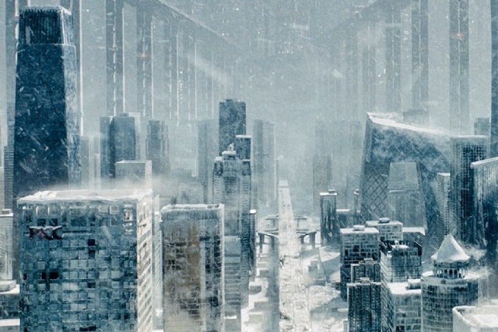 A still from The Wandering Earth (category IIA; Mandarin), directed by Frant Gwo. The film stars Wu Jing, Qu Chuxiao and Zhao Jinmai.