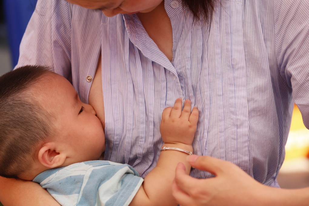 China has set a target of half of babies younger than six months old being breastfed by 2020. Photo: ChinaFotoPress