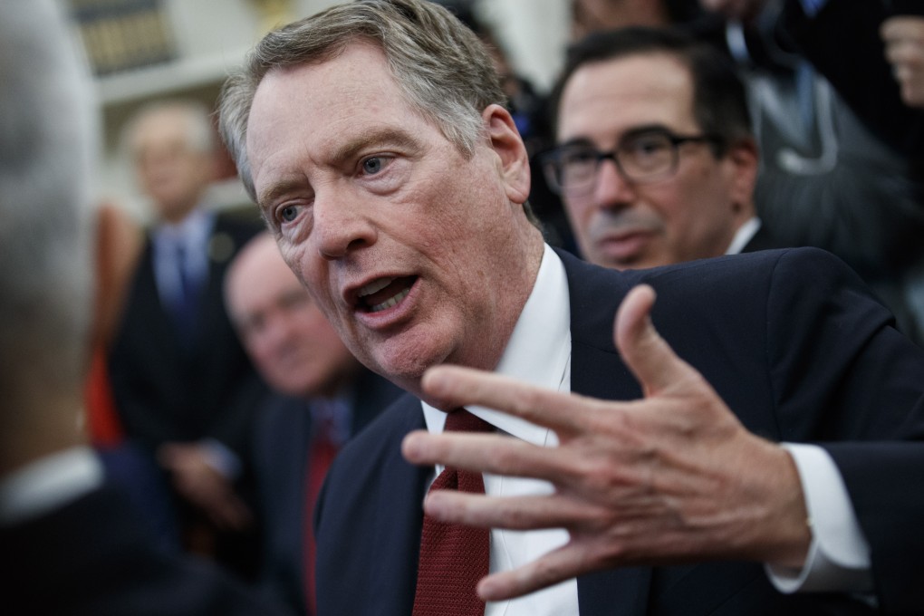 Despite the consensus on enforcement, US Trade Representative Robert Lighthizer said significant hurdles in the trade talks still needed to be cleared. Photo: EPA-EFE
