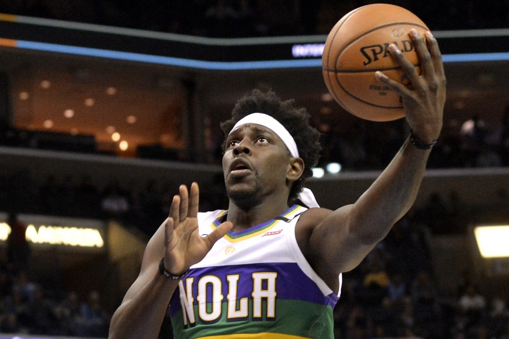 New Orleans Pelicans guard Jrue Holiday rocking the Karate Kid headband. Photo: AP