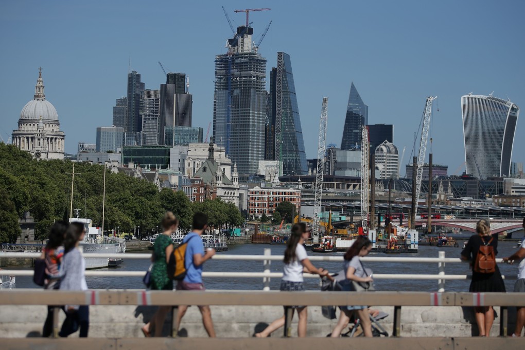 The London skyline in August 2018. Photo: AFP