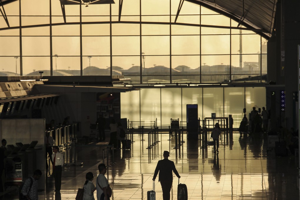 Seating outside Terminal 1 of the Hong Kong International Airport in Chek Lap Kok has been enhanced to cater to passengers waiting for a wheelchair to arrive. Photo: Felix Wong