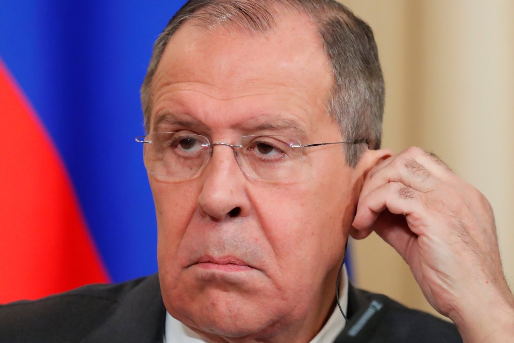 Russian Foreign Minister Sergei Lavrov attends a joint news conference with Venezuela’s Vice President Delcy Rodriguez in Moscow. Photo: Reuters