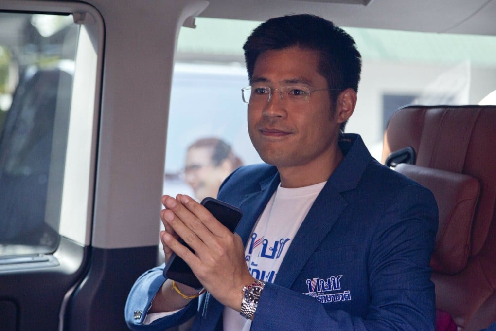 Preechapol Pongpanich, leader of Thai Raksa Chart party. Photo: AP