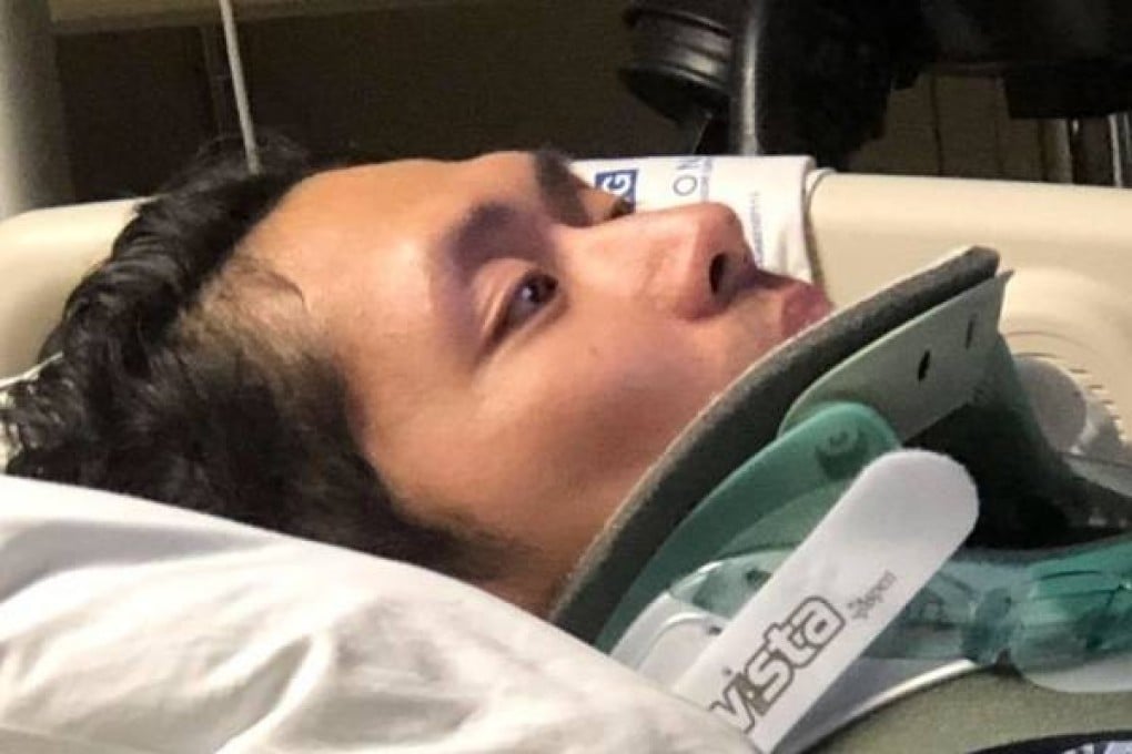 Jesher Yau is resting in hospital in the United States after his fall. Photo: Facebook