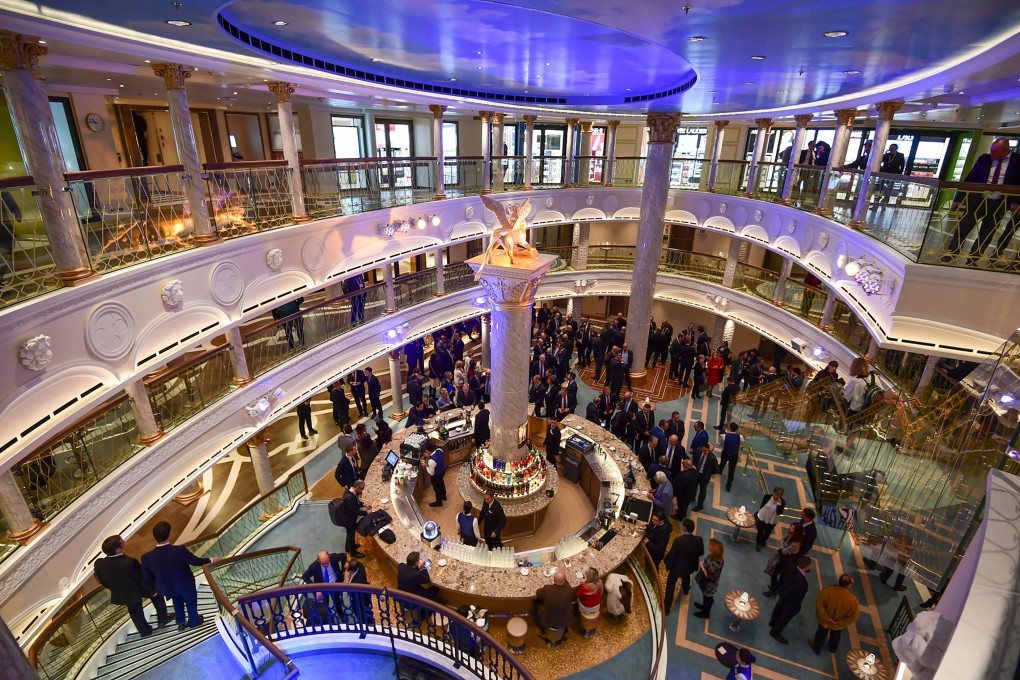 A hall inspired by San Marco square, on the Costa Venezia. Photo: AFP