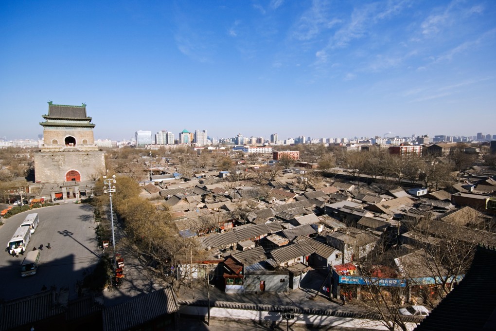 Hutong neighbourhood rooftops in Beijing. The capital’s networks of old alleyways are a major draw for visitors looking for a flavour of the old city. Photo: Alamy