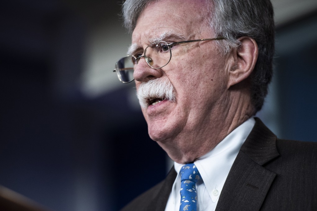 National security adviser John Bolton takes questions in the White House briefing room. Photo: Washington Post photo by Jabin Botsford