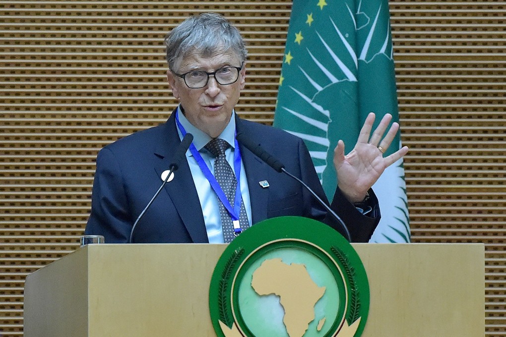 Number two: Microsoft founder Bill Gates speaks during the 32nd African Union summit in Addis Ababa on February 10, 2019. Photo: AFP