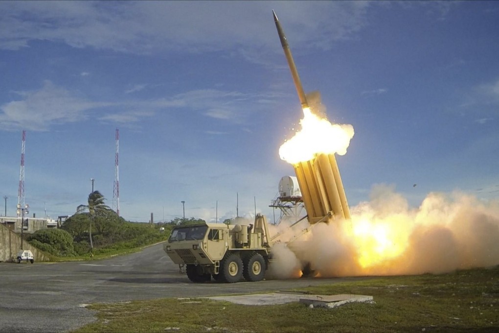 File photo of a Terminal High Altitude Area Defence (THAAD) system launching interceptors in September 2013. Photo: EPA