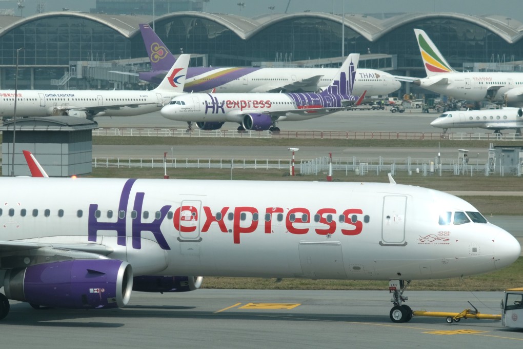 A Hong Kong Express Airways passenger aircraft at the Hong Kong International Airport. Photo: Fung Chang