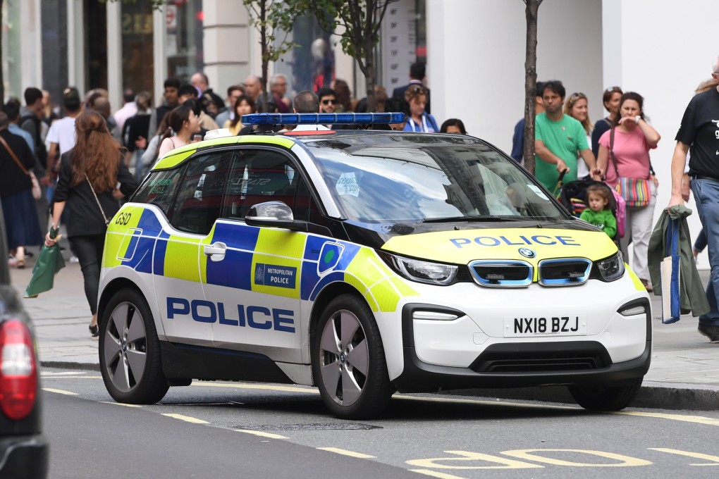 A police car on Oxford Street in London. File photo: EPA