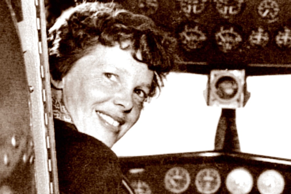 Earhart at the controls of her Lockheed Model 10 Electra. Photo: AFP