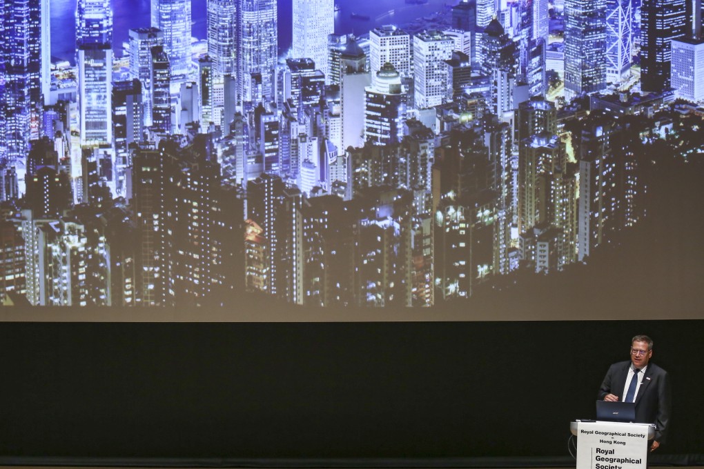 Kurt Tong, consul general of the US, speaks at Tai Kwun on February 19. He has angered China by saying Beijing is eroding Hong Kong’s autonomy. Photo: Jonathan Wong