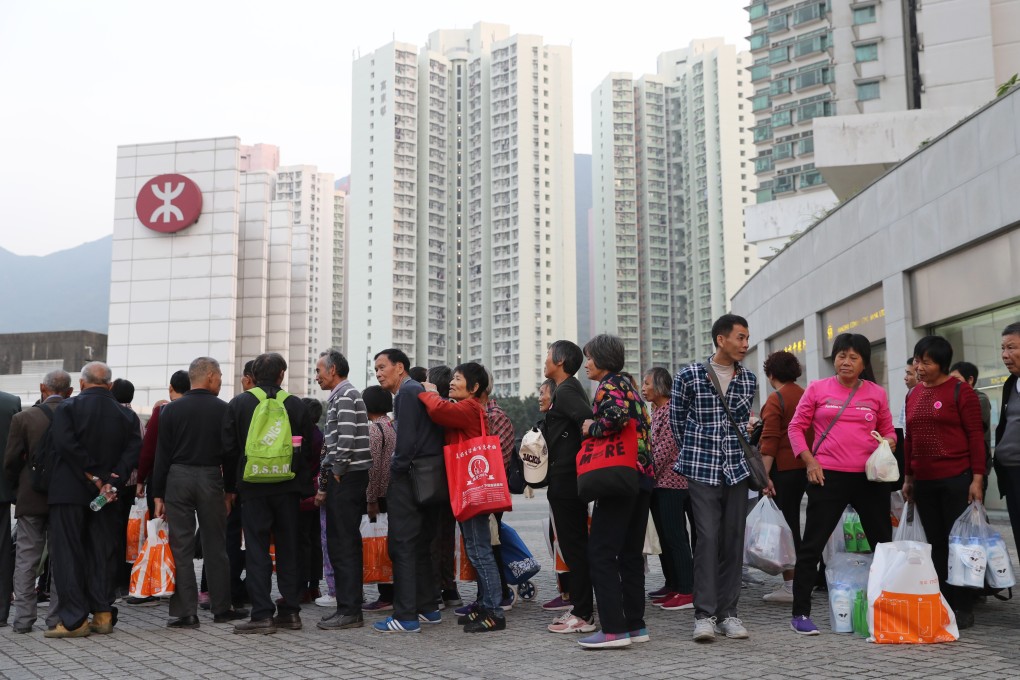 Mainland Chinese tourists in Tung Chung, Hong Kong, in November. Picture: Winson Wong