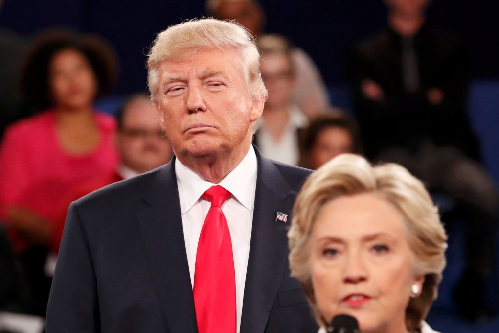 Donald Trump and Hillary Clinton during one of their debates in 2016. File photo: Reuters