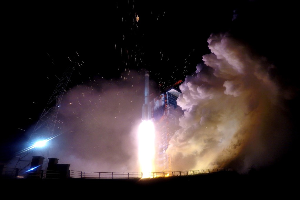 A Beidou statellite launch last November. Photo: Xinhua