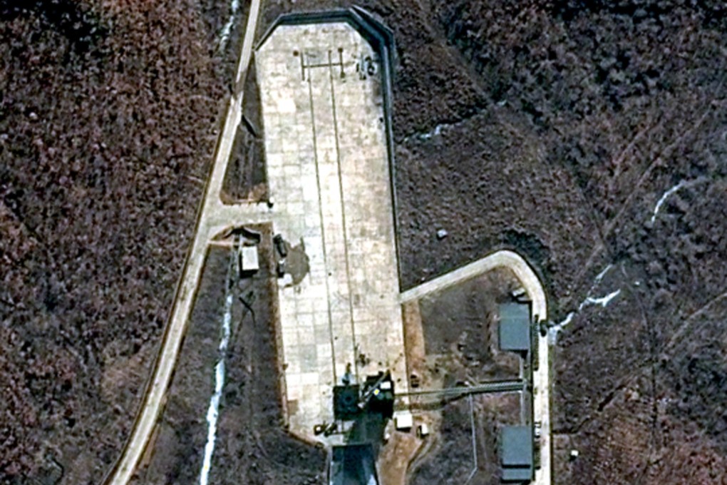 A March 2012 satellite file image provided by DigitalGlobe shows North Korea’s Tongchang-ri Launch Facility on the nation’s western coast. Photo: AP