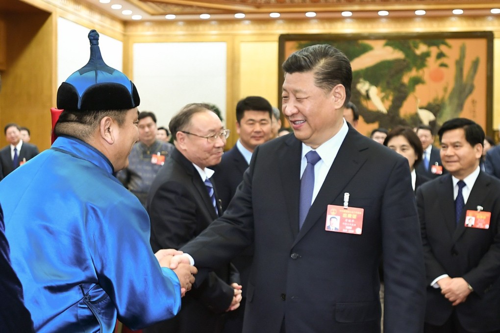 President Xi Jinping attends a panel discussion with fellow deputies from Inner Mongolia at the National People’s Congress in Beijing. Photo: Xinhua