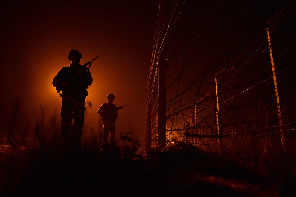 Indian soldiers patrol the border with Pakistan. Photo: AFP