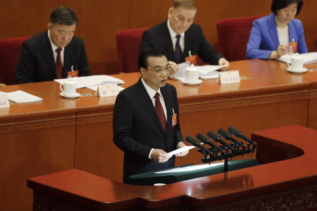 It was the second time for Li to set an economic growth range in the last six years since he took office, with the last time China set a ranged target in 1995 when Li Peng was in office and China was just a small dot on the world economic map. Photo: Bloomberg