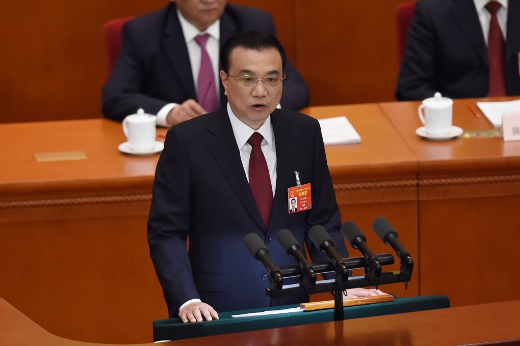 Over 10,000 people – including 4,000 officials at various levels – were directly involved in the drafting process for Chinese Premier Li Keqiang’s work report. Photo: AFP