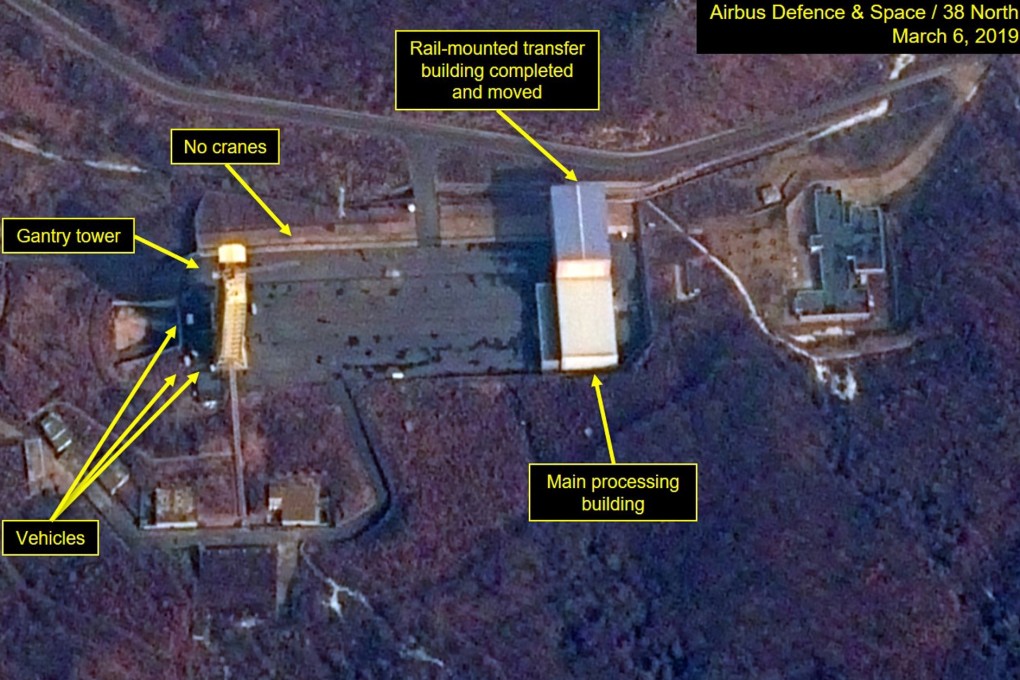 A March 6 satellite image of North Korea's Sohae Satellite Launching Station which the 38 North website says “appears to be rebuilt and operational”. Photo: Airbus DS / Reuters