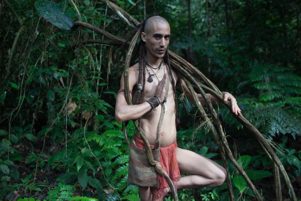 Ayahuasca vine recently harvested by an apprentice in the Peruvian jungle. Photo: Alamy
