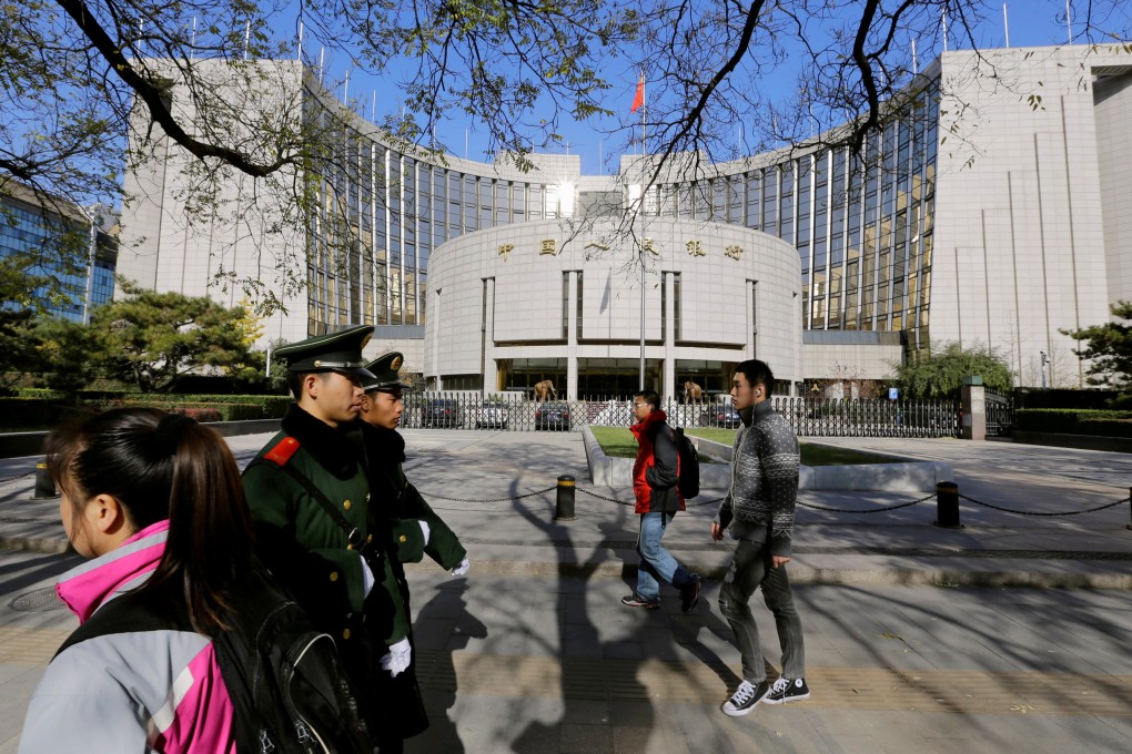 Growth of outstanding total social financing, a broad measure of credit and liquidity in the economy, slowed to 10.1 per cent in February from January’s 10.4 per cent but remained above the record low rate of 9.8 per cent in December. Photo: Reuters